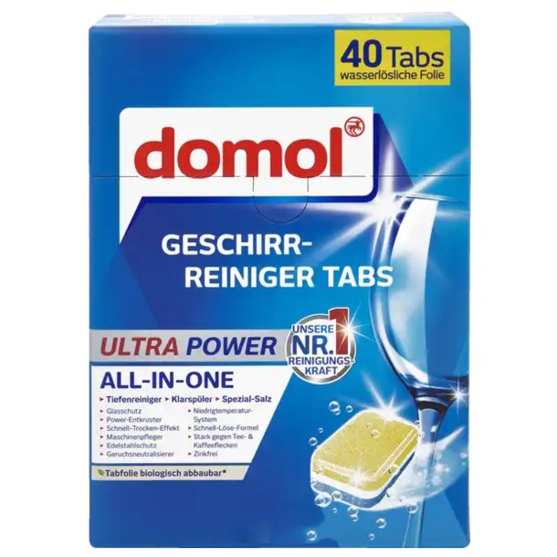 Opvasketabs - Ultra Power All in One - 40 stk