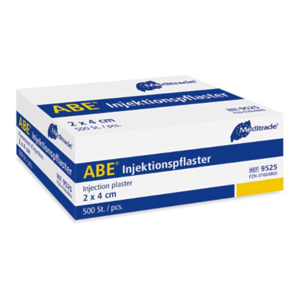 Injektionsplaster, 2 x 4 cm, 500 stk