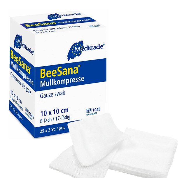 Gazekompres 8-lags10x10 cm  STERILE  150 Stk