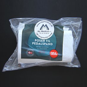 Affaldsposer til Vipps pedalspand - 35 liter - Hvide - 40 x 84 cm