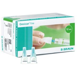 Penkanyle, BRAUN, fine, "Thin Wall" penkanyle, 12 mm x 0,33 mm (29G), 100 stk
