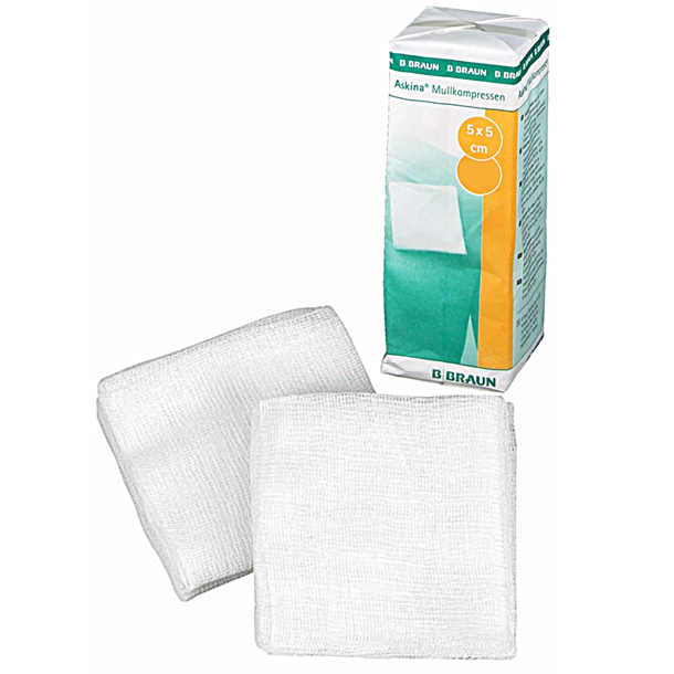 Gazekompres 12-Lags5x5 cm 100 stk usterile