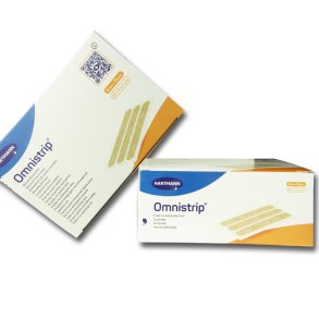 Omnistrip, steril suturtape let elastisk, beige, 6 mm x 76 mm