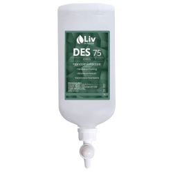 LIV hnddesinfektion 75% sprit til dispenser, 1000 ml