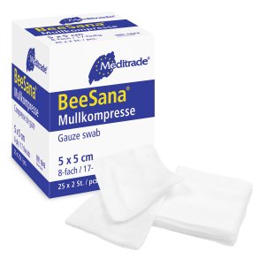 Gazekompres 8-lags5x5 cm 150 stk  STERILE