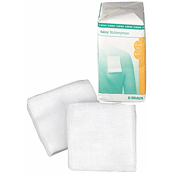 Gazekompres 12-lags10x10 cm 100 stk usterile