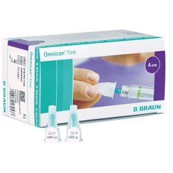 Penkanyle, BRAUN, fine, "Thin Wall" penkanyle, 4 mm x 0,25 mm (31G), 100 stk
