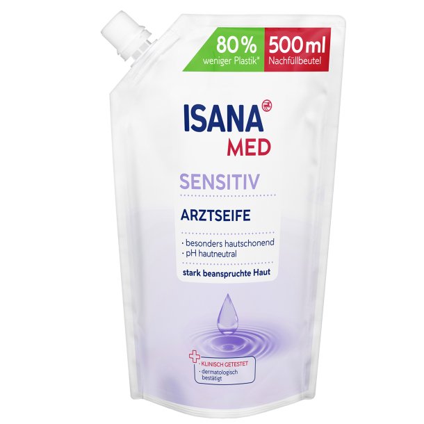 Hndsbe - Medicinsk Hndsbe Sensitiv - antibakterielle effektivitet REFILL 500 ml
