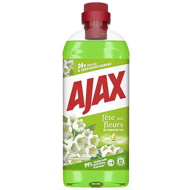 Universalrengringsmiddel - AJAX - Duft af forrsblomter 1 liter