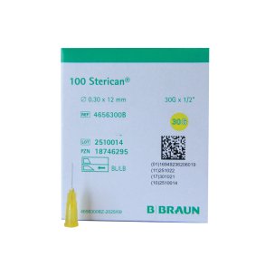 Sterican insulin kanyle, 0,30 x 12 mm, 100 stk Braun