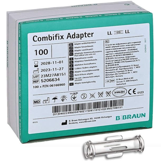 Combifix adapter, sterile, luer til luer 