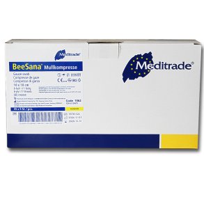 Gazekompres 8-lags10x10 cm  STERILE  5 stk/ brev - 35 breve /ske