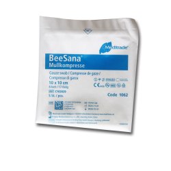 Gazekompres 8-lags10x10 cm  STERILE  5 stk/ brev - 35 breve /ske