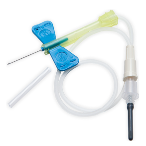 Vacutainer, 30 cm slange, lysebl, safety-lok, 23G, 