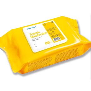 Wet Wipe, Mini, 30x20cm, med Triamin, uden ethanol, farve og parfume