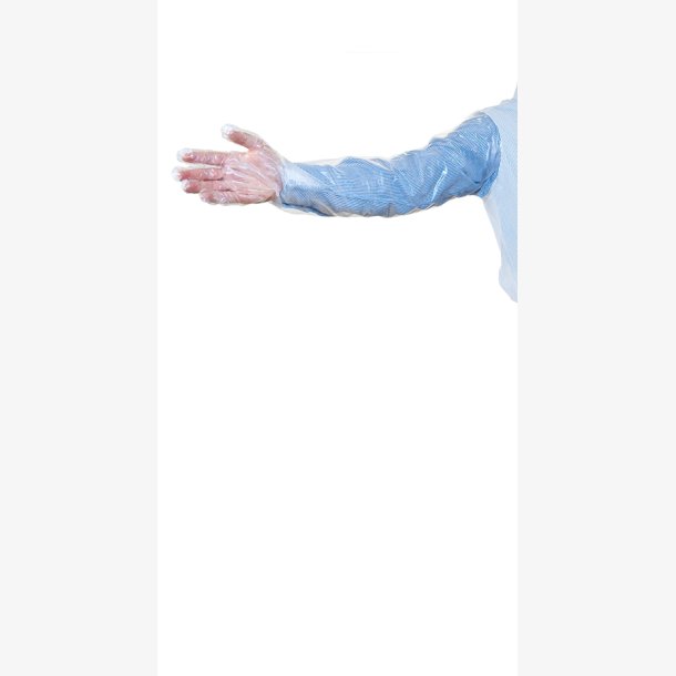 Veterinrhandske i PE-folie 90 cm 100 stk